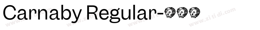 Carnaby Regular字体转换